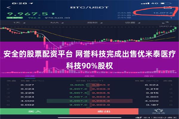 安全的股票配资平台 网誉科技完成出售优米泰医疗科技90%股权