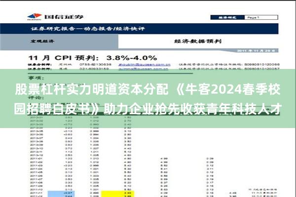 股票杠杆实力明道资本分配 《牛客2024春季校园招聘白皮书》助力企业抢先收获青年科技人才